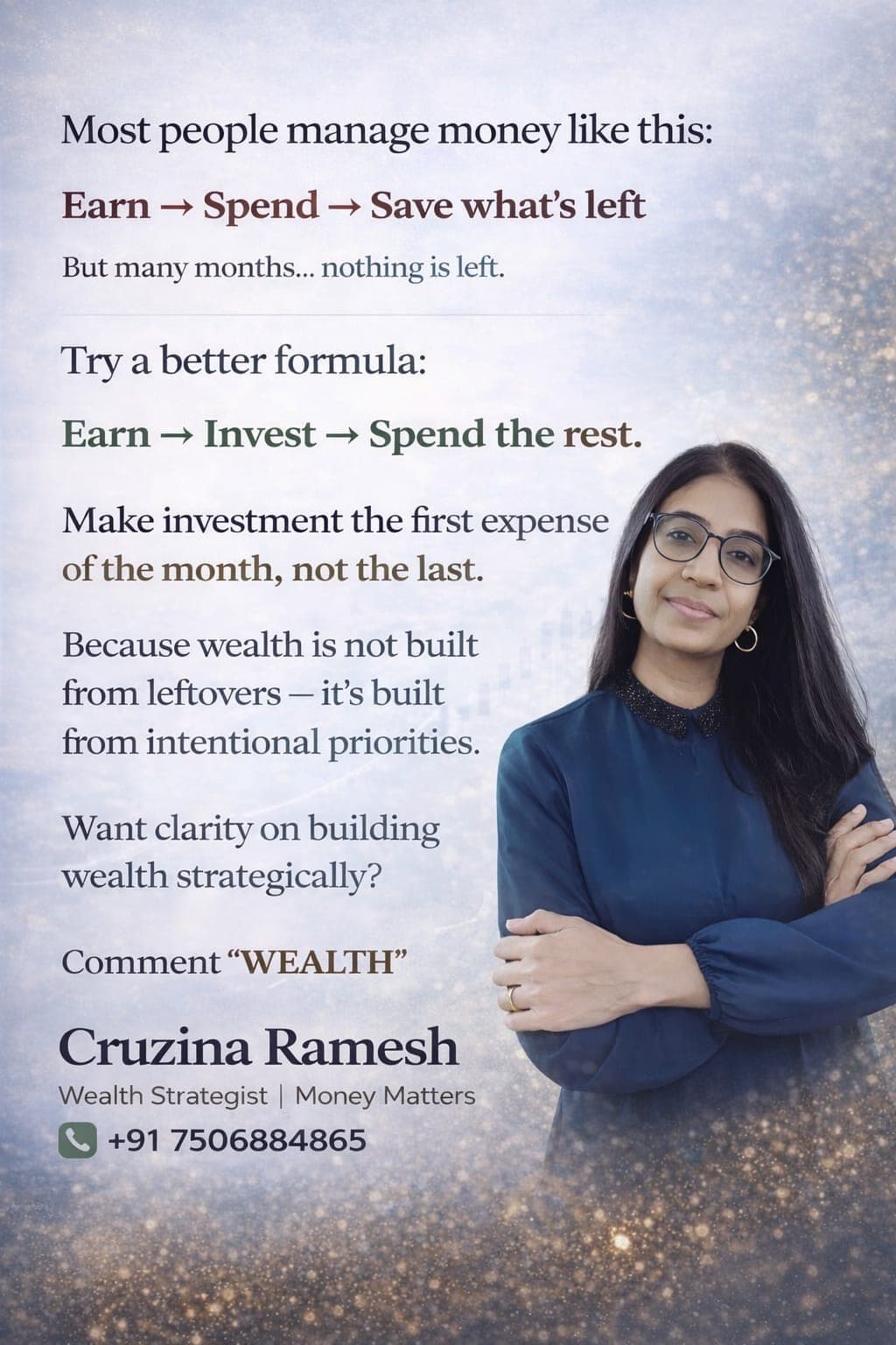 Cruzina Ramesh, wealth strategist